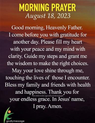 081823 - GM Father-Gratitude for another day