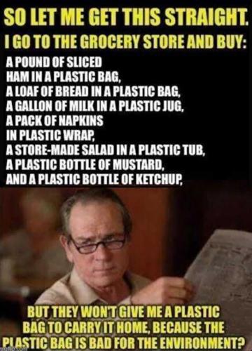 USA plastic bag