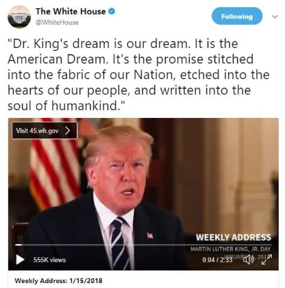 TRUMP MLK