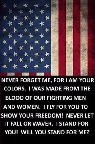 Flag - Colors - Will you stand for me