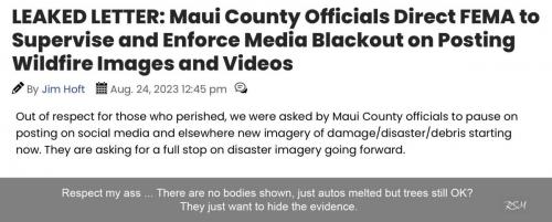 Maui hide evidence