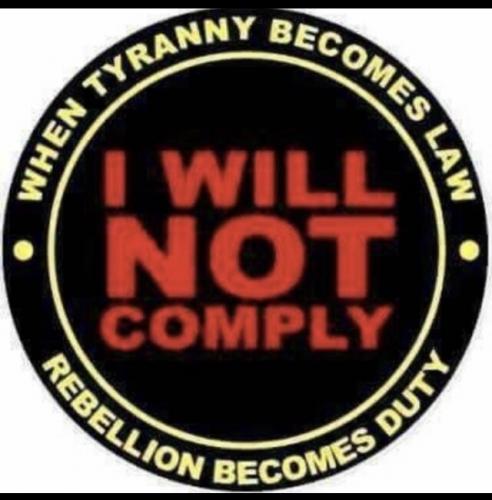 I WILL NOT COMPLY    TS