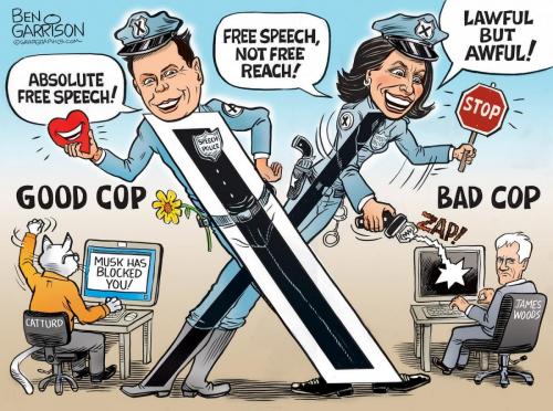 FreeSpeechXedOutOnXElonMuskUniqueCensorship