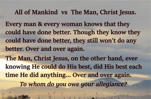 Mankind vs Christ
