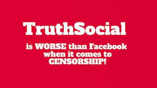 TruthSocial is WORSE than facebook