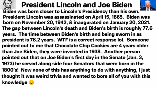 Lincoln and Biden