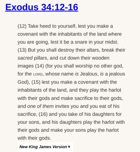 Exodus 34:12-16
