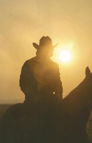 Sunset - Cowboy at sunset 1