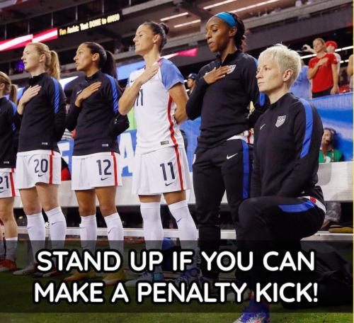 Stand up if you can make a penalty kick