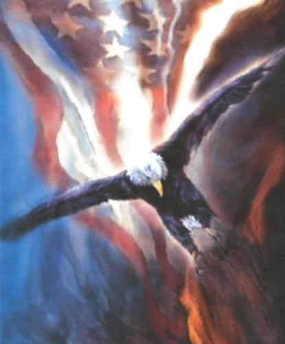 Flag - With flying eagle
