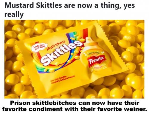 Mustard skittles are now a thing