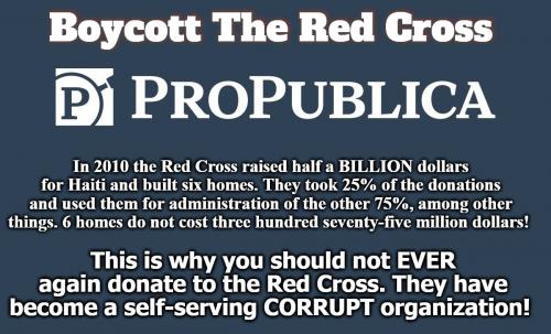 Boycott the Red Cross
