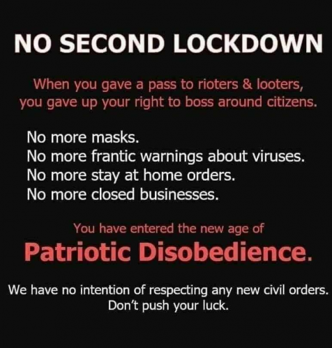 NO SECOND LOCKDOWN   TS