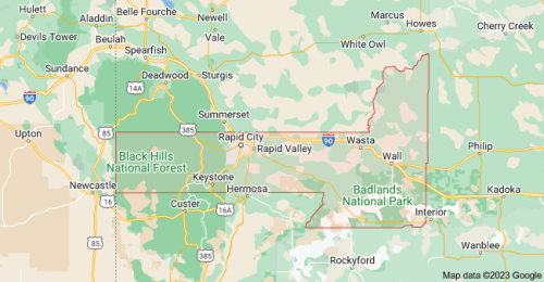 Pennington County map