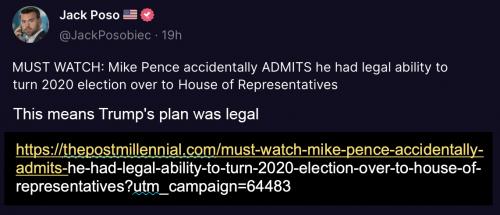 Pence 2020 oops