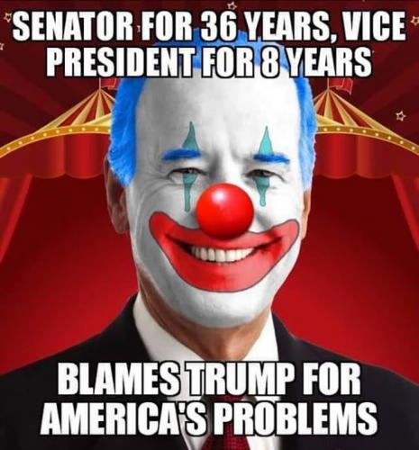 B clown Biden