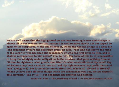 The Solitariness of GOD