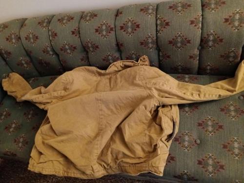 american eagle tan winter coat - size L