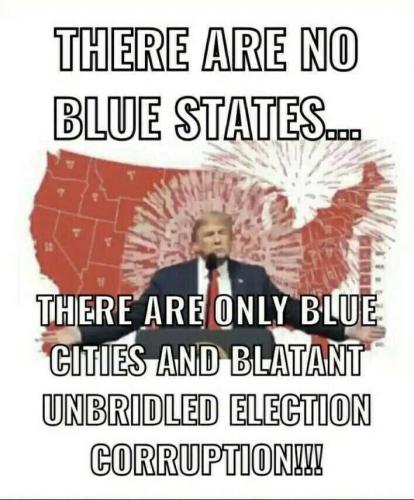 THERE ARE NO BLUE STATES   X