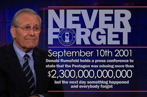 Never forget Donald Rumsfeld and 9 11