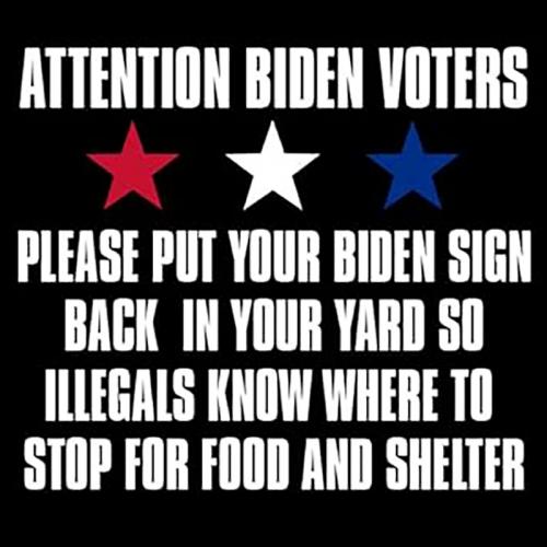 B Biden sign