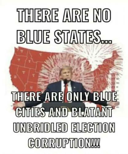 USA no blue states