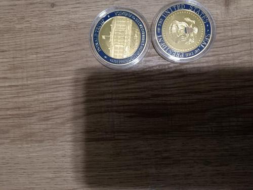 Donald Trump own piece of history gold coin
