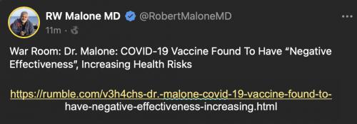 VAX negative health