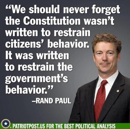 M restrain gov behavior