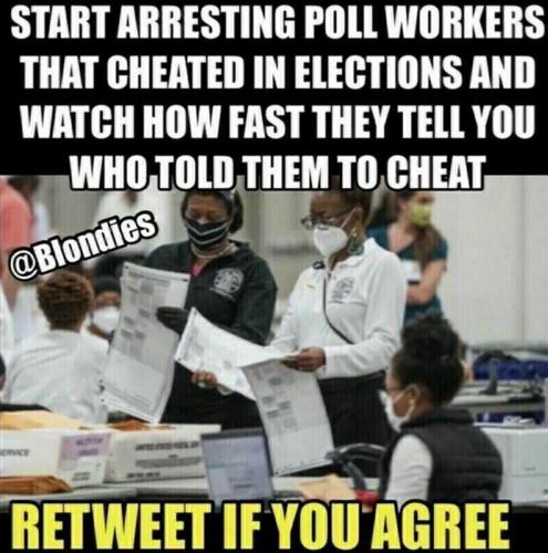 USA arresting poll workers