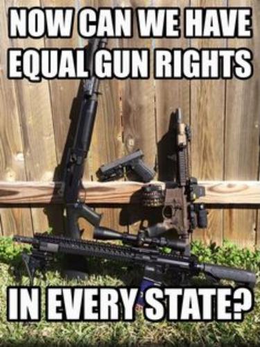 B equal gun rights state