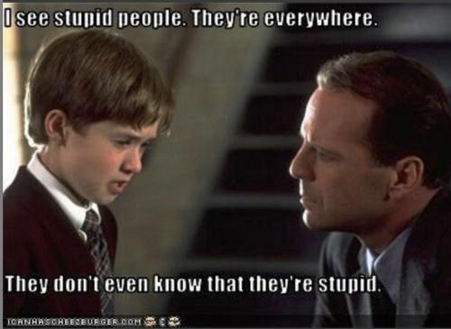 see stupid everywhere