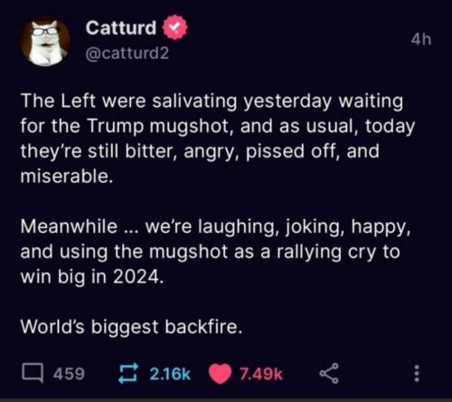 M Left salivating