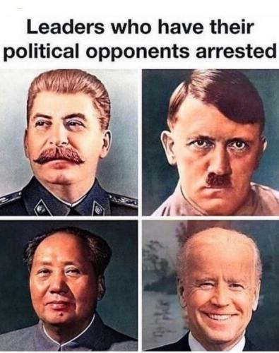 BIDEN TRUMP ARESTED
