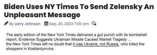 Ukr to blame