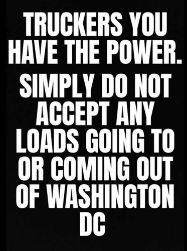 USA truckers power