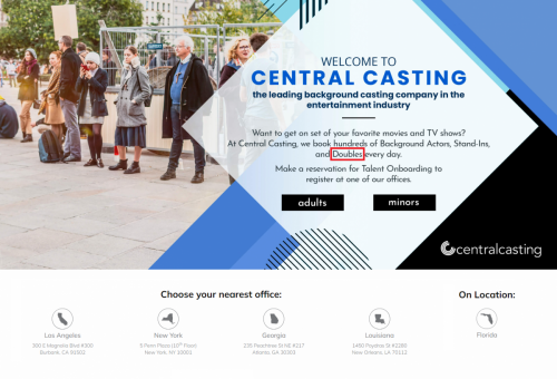 Central Casting Website