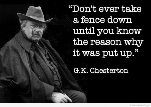 CHESTERSON FENCE