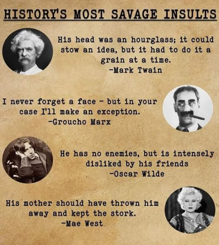 M Savage insults