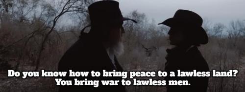 How to bring peace to a lawless land