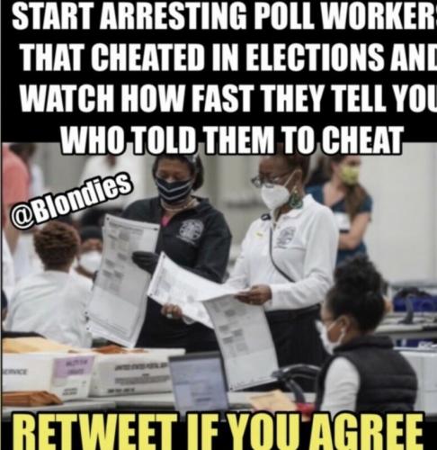 arrest poll workers