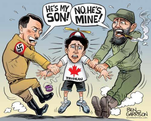 TrudeauMixOfHitlerAndCastroAnotherGodDamnedLiberal