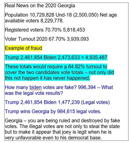 Real News on the 2020 Georgia