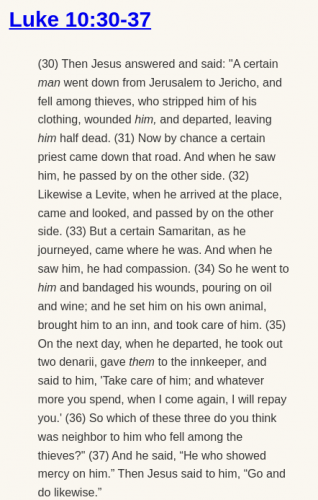 Luke 10:30-37