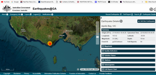 Earthquake 21 Nov 23