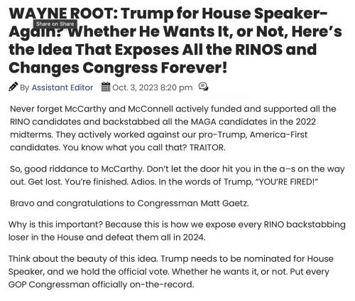 W Root Trump spkr