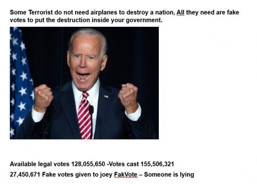 Terrorist using fake votes