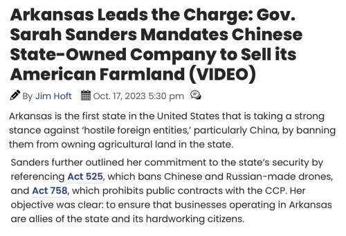 Arkansas vs china