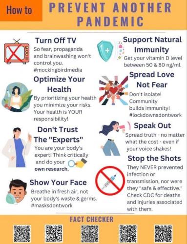 COVID, Pandemic, Mask, Vaccine -- How to Prevent