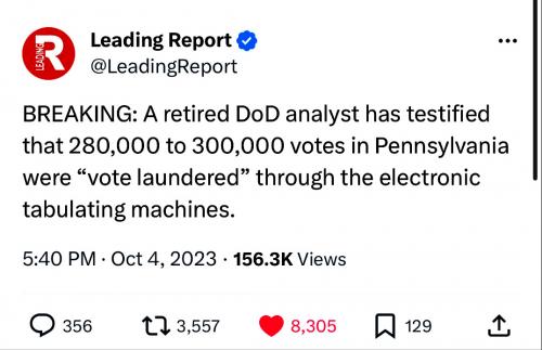 Vote Laudering in Pennsylvania